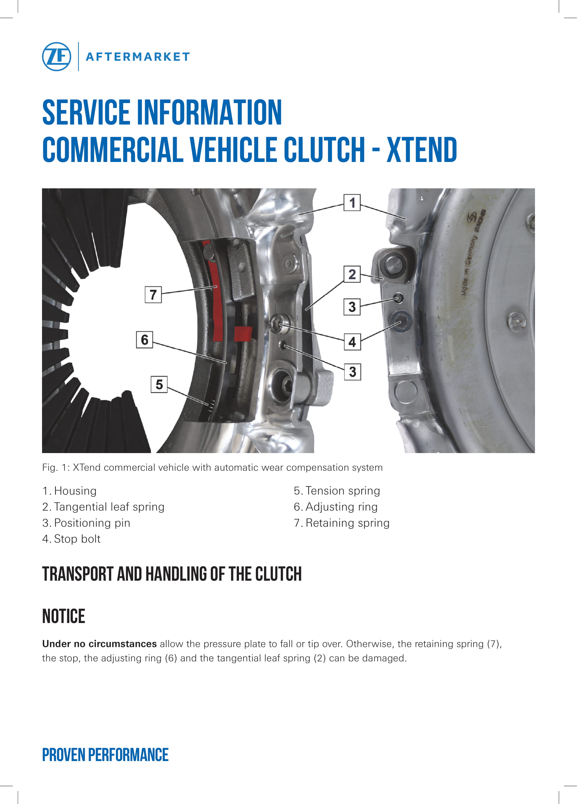 Service Information Commercial vehicle clutch - XTend